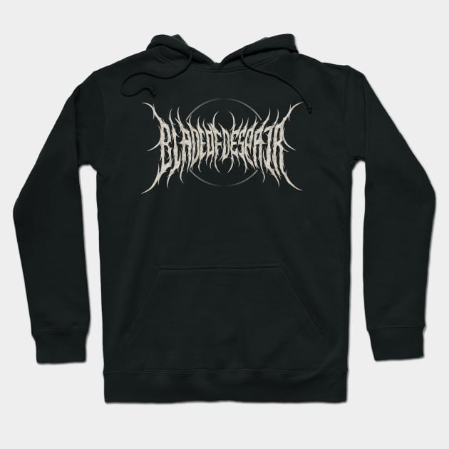 Blade Of Despair Metal Logo Hoodie by Deathmetal